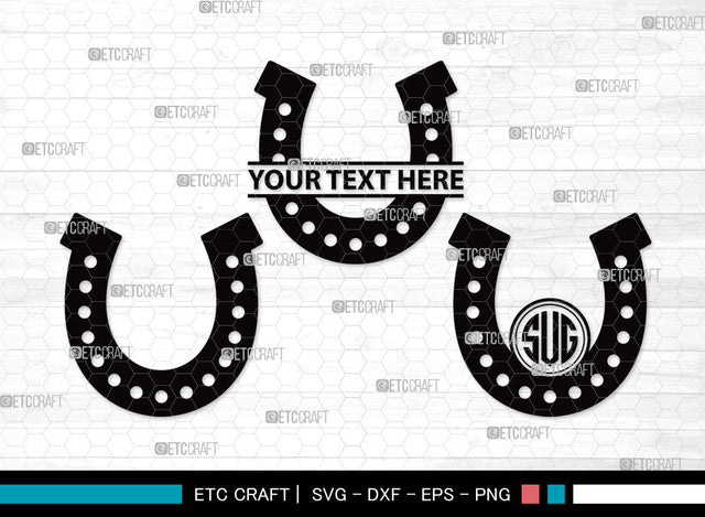 Horseshoe Monogram SVG | Horseshoe Svg | Triumph Horseshoe Svg | Horse Shoe Svg | Horseshoe Equestrian Svg | Horseshoe Monogram SVG ETC Craft 