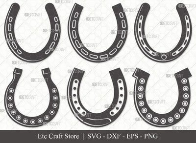 Horseshoe Silhouette SVG Cut File | Horseshoe Svg | Triumph Horseshoe Svg | Horse Shoe Svg | Horseshoe Equestrian Svg | Horseshoe Svg Bundle SVG ETC Craft 