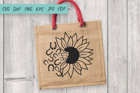 Horseshoes Sunflower SVG, Sunflower SVG, Horseshoes SVG SVG Irina Ostapenko 