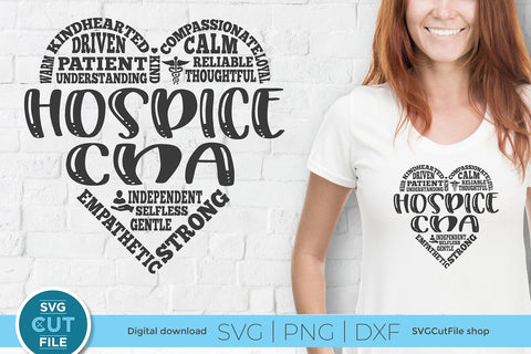 Hospice CNA svg, hospice nurse svg, caregiver svg SVG SVG Cut File 