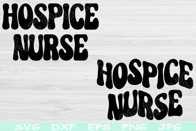 Hospice Nurse Svg Dxf Png Eps Cut Files, Hospice Svg, Caregiver Svg Files For Cricut, Nurse Shirt Svg Silhouette Digital Download Designs SVG TiffsCraftyCreations 