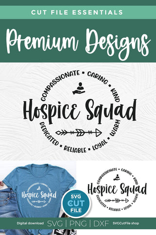 Hospice squad svg - a hospice worker svg for the team or crew SVG SVG Cut File 