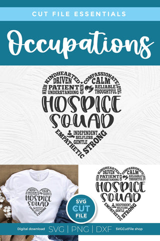 Hospice squad svg - hospice worker svg for the team or crew SVG SVG Cut File 