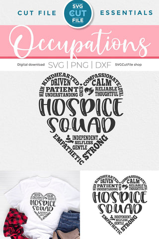 Hospice squad svg - hospice worker svg for the team or crew SVG SVG Cut File 