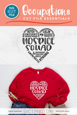 Hospice squad svg - hospice worker svg for the team or crew SVG SVG Cut File 