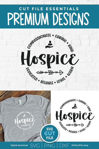 Hospice svg - a hospice worker svg for the team or crew SVG SVG Cut File 