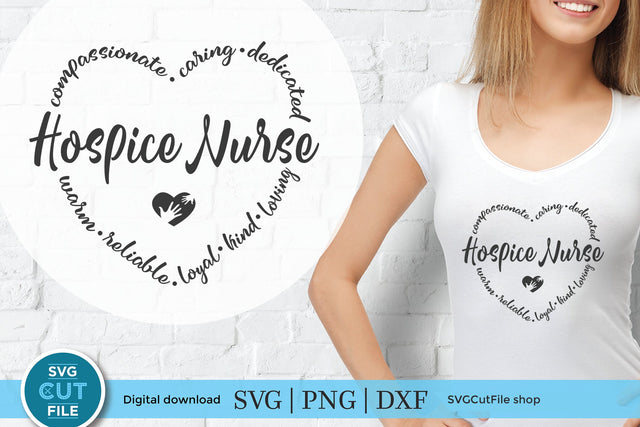 Hospice svg, hospice nurse svg, nurse caregiver svg SVG SVG Cut File 