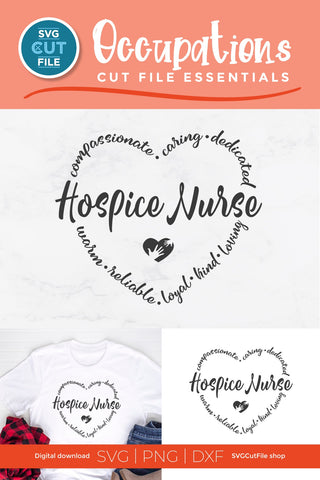 Hospice svg, hospice nurse svg, nurse caregiver svg SVG SVG Cut File 