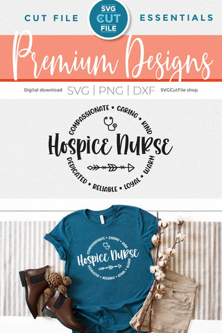 Hospice svg, hospice nurse svg, nurse caregiver svg SVG SVG Cut File 