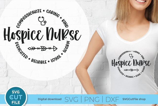 Hospice svg, hospice nurse svg, nurse caregiver svg SVG SVG Cut File 