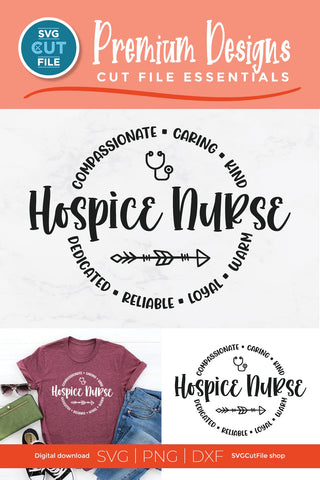 Hospice svg, hospice nurse svg, nurse caregiver svg SVG SVG Cut File 