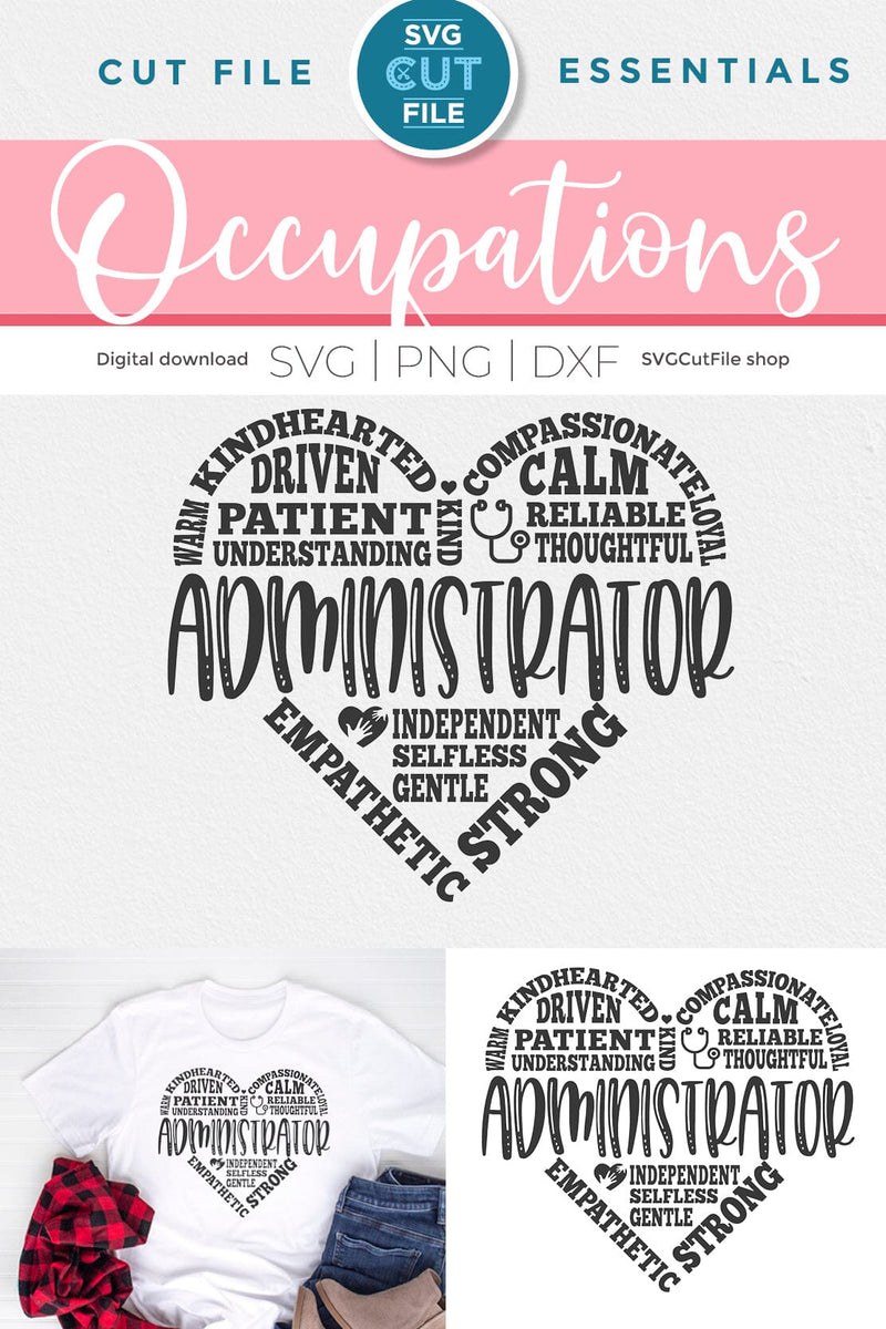 Hospital Administrator svg, a medical admin svg for crafters - So Fontsy