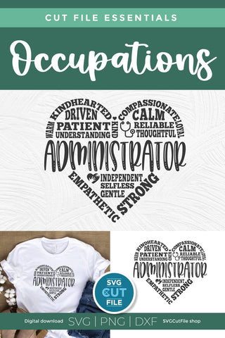 Hospital Administrator svg, a medical admin svg for crafters SVG SVG Cut File 