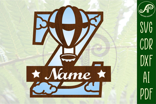 Hot Air Balloon Letter Z SVG File SVG APInspireddesigns 