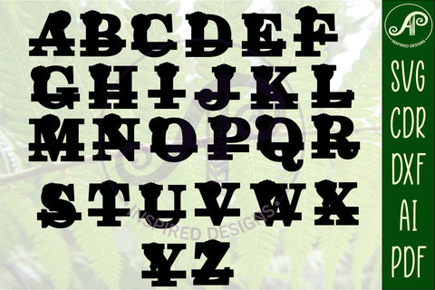 Hot air balloon monogram letter Name signs 3 layer design bundle SVG APInspireddesigns 