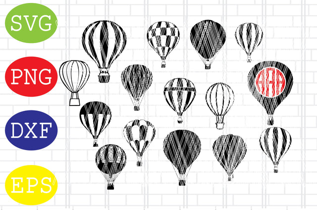 Hot Air Balloon Svg Bundle, Hot Air Balloon Svg, Air Balloon Svg, Hot Air Balloon Cut Files SVG DigitalSvgFiles 