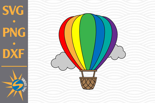 Hot Air Balloon SVG, PNG, DXF Digital Files Include SVG SVGStoreShop 
