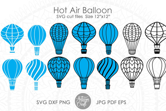 Hot air balloon SVG SVG Artisan Craft SVG 