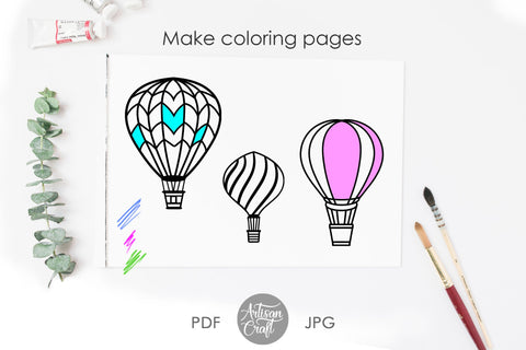 Hot air balloon SVG SVG Artisan Craft SVG 