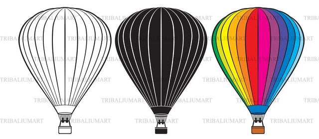 Hot Air Balloon SVG TribaliumArtSF 