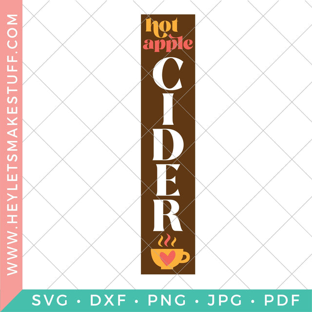 Hot Apple Cider Fall Porch SVG SVG Hey Let's Make Stuff 