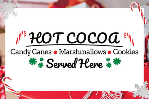 Hot Chocolate Bar SVG | Hot Chocolate SVG | Hot Cocoa Bar SVG Angel Lynne Designs 