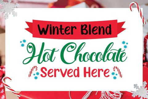 Hot Chocolate Bar SVG | Hot Chocolate SVG | Hot Cocoa Bar SVG Angel Lynne Designs 