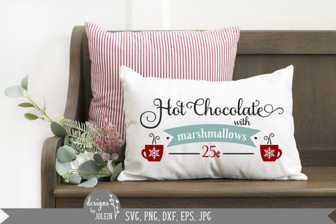 Hot Chocolate Christmas Design SVG Designs by Jolein 