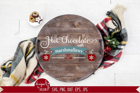 Hot Chocolate Christmas Design SVG Designs by Jolein 