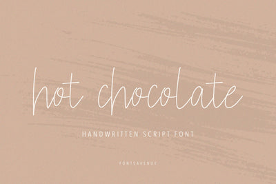 Hot Chocolate | Modern Thin Script Font Font Fonts Avenue 