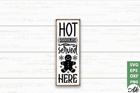 Hot chocolate served here porch sign SVG SVG akazaddesign 