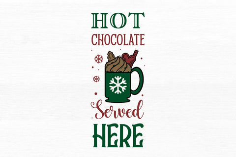 Hot chocolate served here SVG Design SVG Regulrcrative 