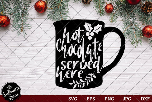 Hot Chocolate Served Here SVG Loveleen Kaur 