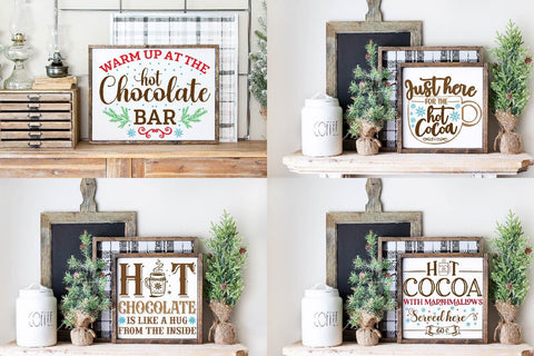 Hot chocolate SVG Bundle, Christmas Svg, Cocoa Bar Sign,Christmas Svg,christmas farmhouse sign svg SVG Paper Switch 
