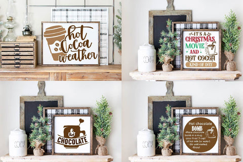 Hot chocolate SVG Bundle, Christmas Svg, Cocoa Bar Sign,Christmas Svg,christmas farmhouse sign svg SVG Paper Switch 