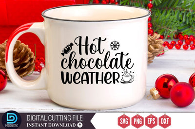 Hot chocolate weather SVG, Hot chocolate weather SVG DESIGNISTIC 