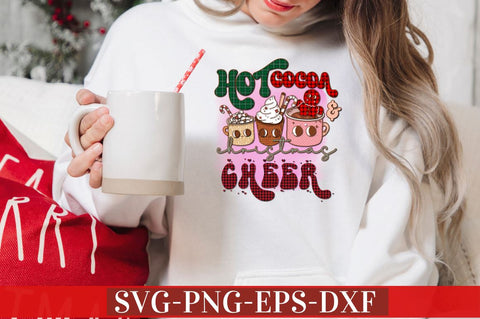 Hot Cocoa and christmas Cheer SVG Sublimation DESIGNISTIC 