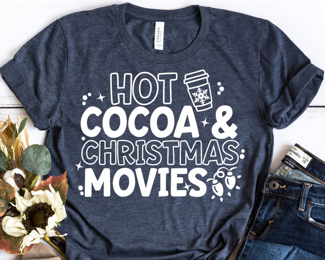 Hot Cocoa and Christmas Movies SVG SVG She Shed Craft Store 