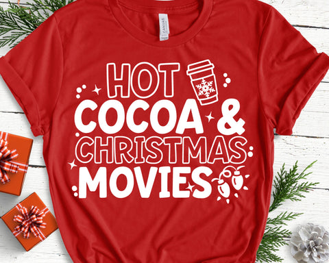Hot Cocoa and Christmas Movies SVG SVG She Shed Craft Store 