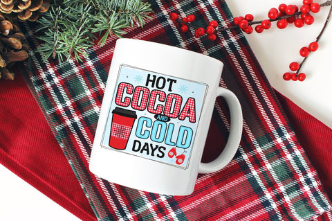 Hot Cocoa And Cold Days, Sublimation PNG SVG futivesvg 