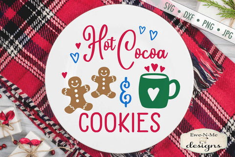 Hot Cocoa and Cookies - Christmas - SVG SVG Ewe-N-Me Designs 