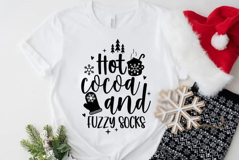 Hot cocoa and fuzzy socks, Christmas SVG SVG FiveStarCrafting 