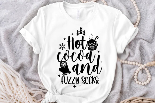 Hot cocoa and fuzzy socks, Christmas SVG SVG FiveStarCrafting 