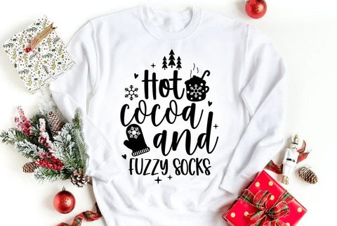Hot cocoa and fuzzy socks, Christmas SVG SVG FiveStarCrafting 