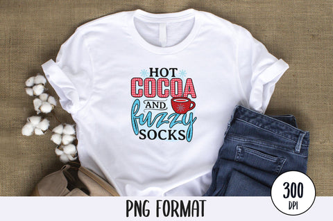 Hot Cocoa And Fuzzy Socks, Sublimation PNG SVG futivesvg 