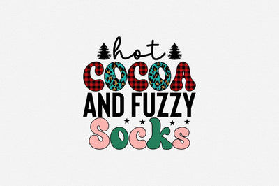 Hot Cocoa and Fuzzy Socks Sublimation SVGArt 