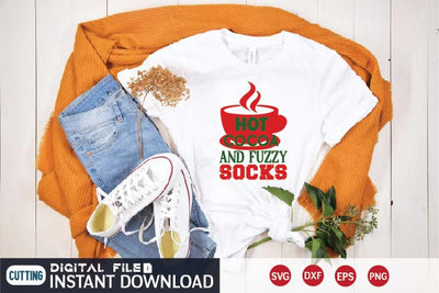 hot cocoa and fuzzy socks svg SVG designer krishna 