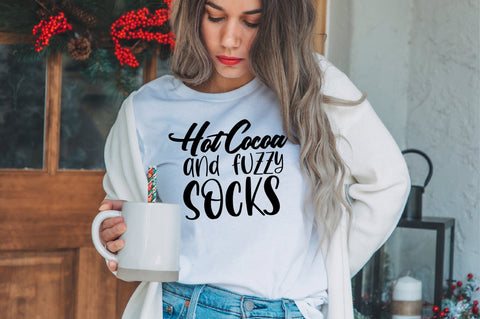hot cocoa and fuzzy socks svg SVG nirmal108roy 