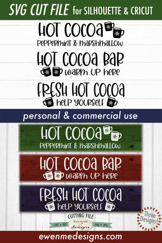 Hot Cocoa Bar Mini Bundle SVG SVG Ewe-N-Me Designs 