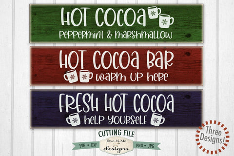 Hot Cocoa Bar Mini Bundle SVG SVG Ewe-N-Me Designs 